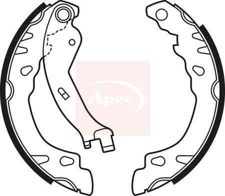 Apec SHU689 Brake Shoe Set - 1