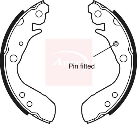 Apec SHU692 Brake Shoe Set - 1