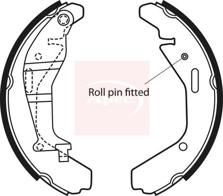 Apec SHU694 Brake Shoe Set - 1