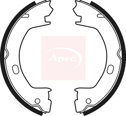 Apec SHU695 Brake Shoe Set, parking brake - 1