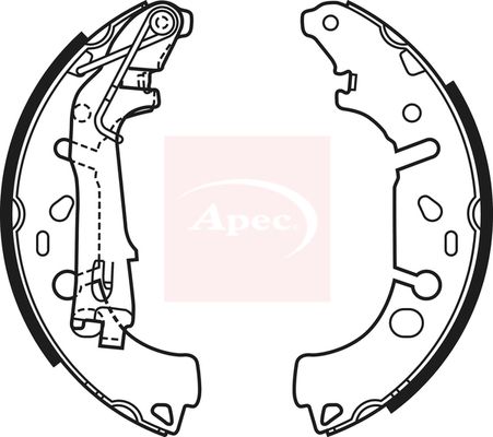 Apec SHU698 Brake Shoe Set - 1