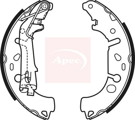 Apec SHU698 Brake Shoe Set - 1