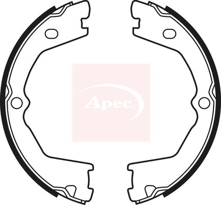 Apec SHU701 Brake Shoe Set, parking brake - 1