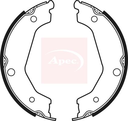 Apec SHU703 Brake Shoe Set, parking brake - 1