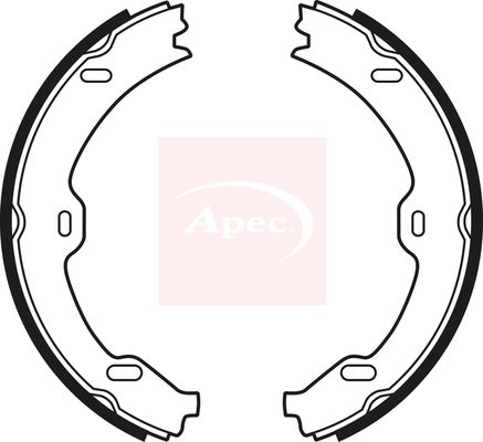 Apec SHU704 Brake Shoe Set, parking brake - 1