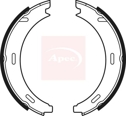 Apec SHU705 Brake Shoe Set, parking brake - 1