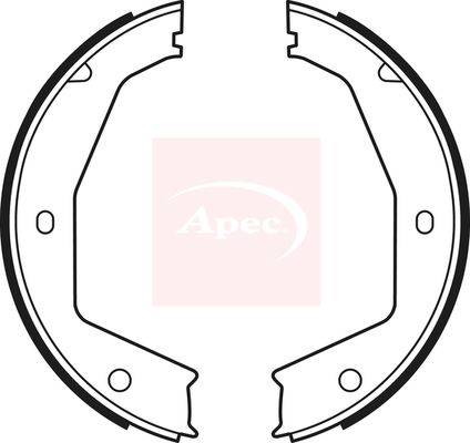 Apec SHU713 Brake Shoe Set, parking brake - 1