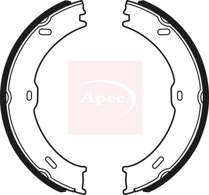 Apec SHU714 Brake Shoe Set, parking brake - 1