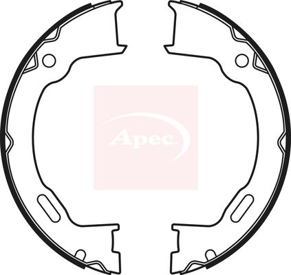 Apec SHU715 Brake Shoe Set, parking brake - 1