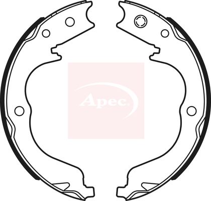 Apec SHU718 Brake Shoe Set, parking brake - 1