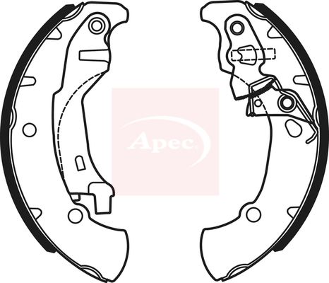 Apec SHU736 Brake Shoe Set - 1