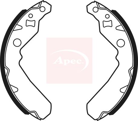 Apec SHU740 Brake Shoe Set - 1