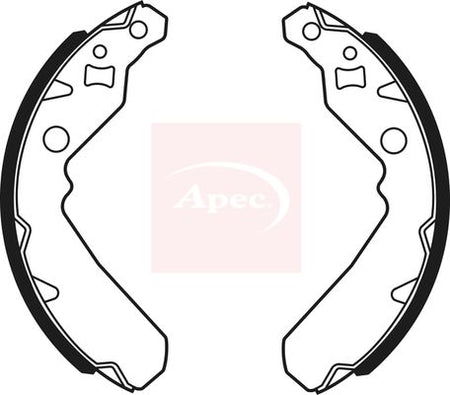 Apec SHU740 Brake Shoe Set - 1