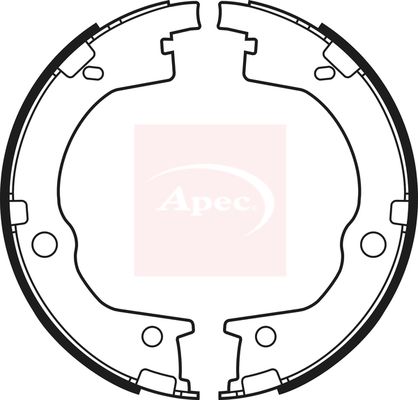 Apec SHU746 Brake Shoe Set, parking brake - 1