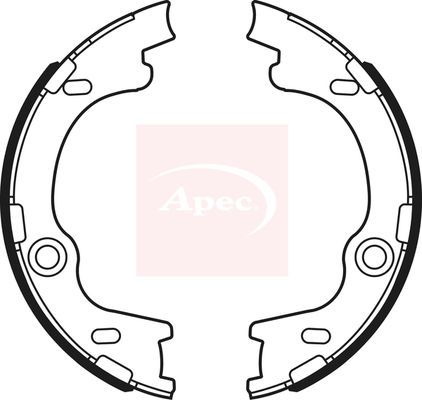 Apec SHU747 Brake Shoe Set, parking brake - 1