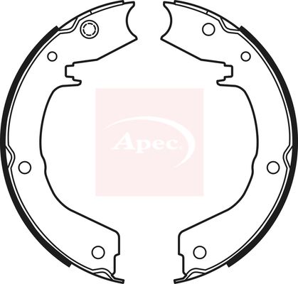 Apec SHU748 Brake Shoe Set, parking brake - 1