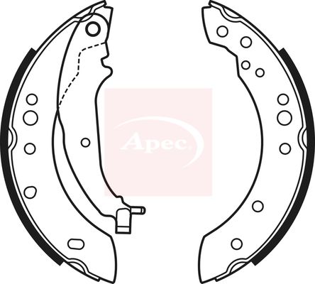 Apec SHU749 Brake Shoe Set - 1