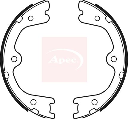Apec SHU751 Brake Shoe Set, parking brake - 1