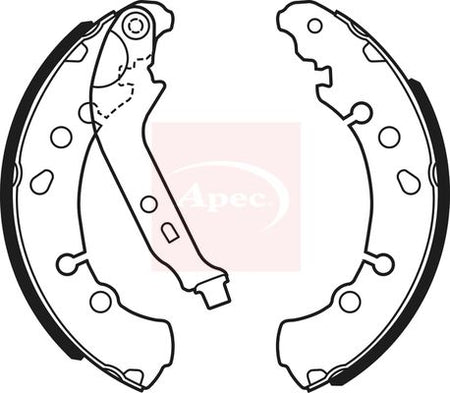 Apec SHU753 Brake Shoe Set - 1