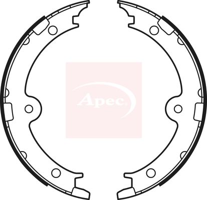 Apec SHU755 Brake Shoe Set, parking brake - 1