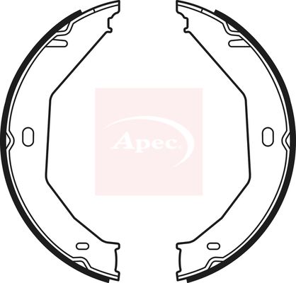 Apec SHU757 Brake Shoe Set, parking brake - 1