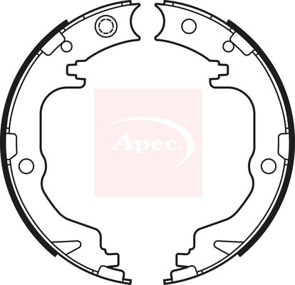 Apec SHU759 Brake Shoe Set, parking brake - 1