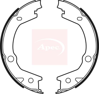 Apec SHU763 Brake Shoe Set, parking brake - 1