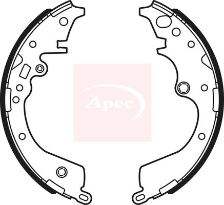 Apec SHU766 Brake Shoe Set - 1