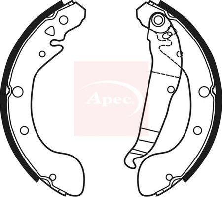 Apec SHU770 Brake Shoe Set - 1