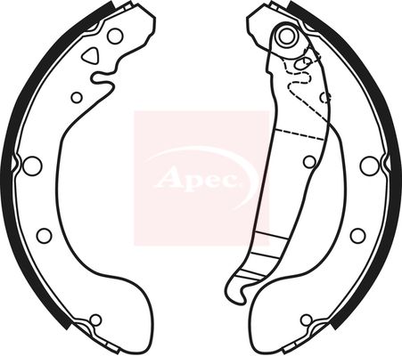 Apec SHU770 Brake Shoe Set - 1