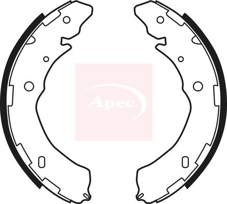Apec SHU772 Brake Shoe Set - 1