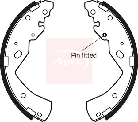 Apec SHU777 Brake Shoe Set - 1