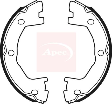 Apec SHU779 Brake Shoe Set, parking brake - 1