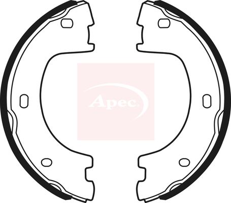 Apec SHU780 Brake Shoe Set, parking brake - 1