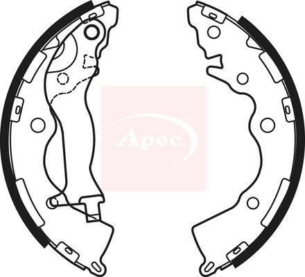 Apec SHU781 Brake Shoe Set - 1