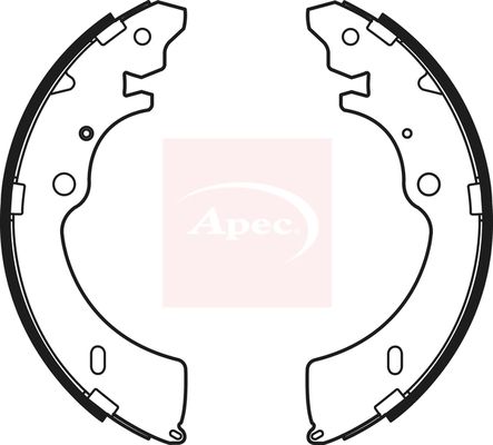 Apec SHU783 Brake Shoe Set - 1