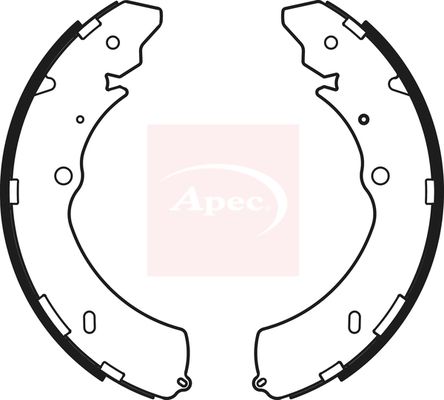 Apec SHU784 Brake Shoe Set - 1