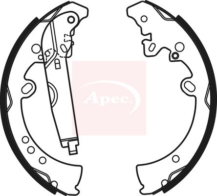 Apec SHU785 Brake Shoe Set - 1