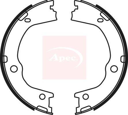 Apec SHU788 Brake Shoe Set, parking brake - 1