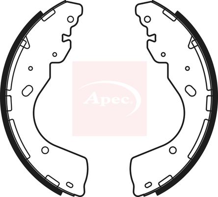 Apec SHU795 Brake Shoe Set - 1
