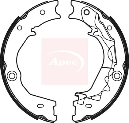 Apec SHU797 Brake Shoe Set, parking brake - 1