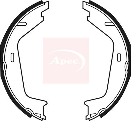 Apec SHU798 Brake Shoe Set, parking brake - 1