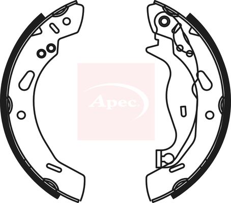 Apec SHU799 Brake Shoe Set - 1