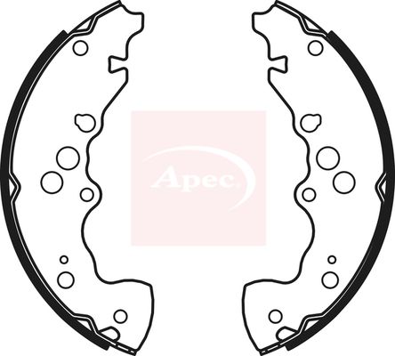 Apec SHU803 Brake Shoe Set - 1
