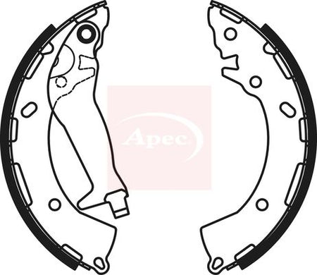 Apec SHU804 Brake Shoe Set - 1