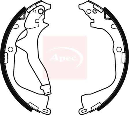 Apec SHU806 Brake Shoe Set - 1