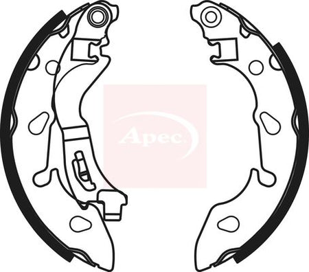 Apec SHU807 Brake Shoe Set - 1