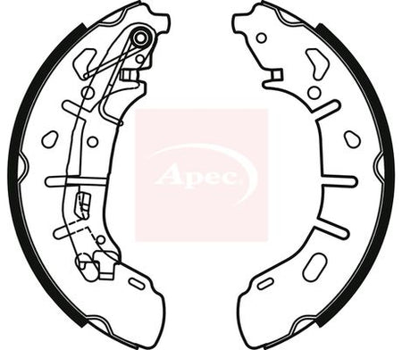 Apec SHU813 Brake Shoe Set - 1