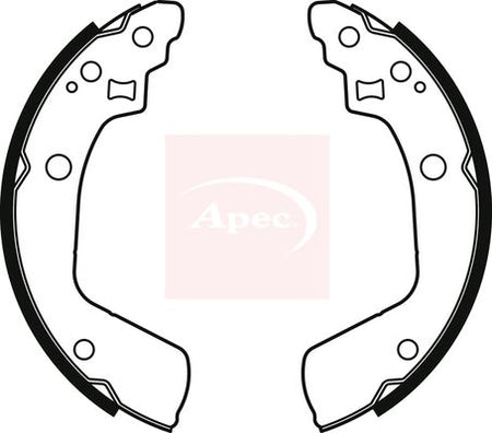 Apec SHU814 Brake Shoe Set - 1