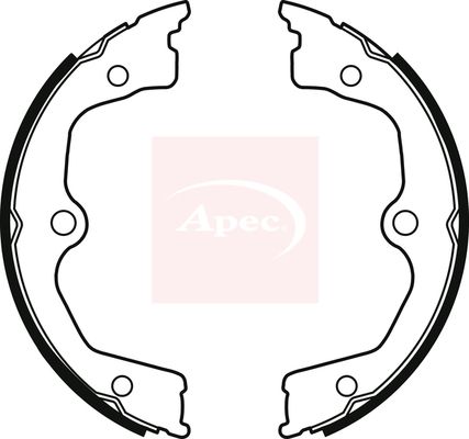 Apec SHU818 Brake Shoe Set, parking brake - 1